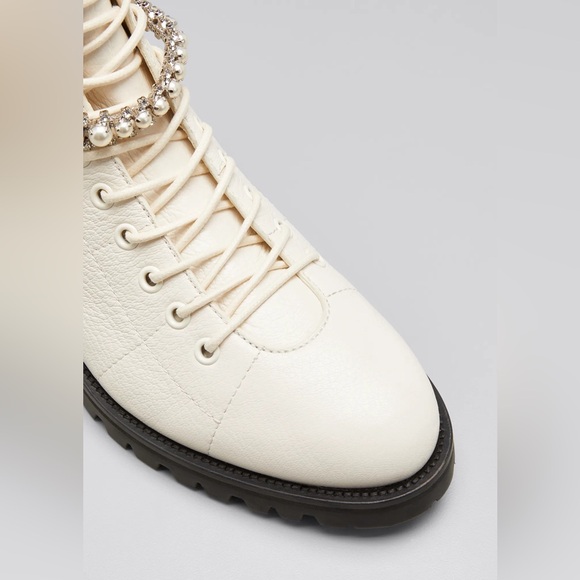 NEW Jimmy Choo Cruz Combat Boots - Picture 3 of 16